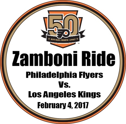 Zamboni Ride and Two Game Tickets - Philadelphia Flyers - February 4, 2016 vs. Los Angeles Kings